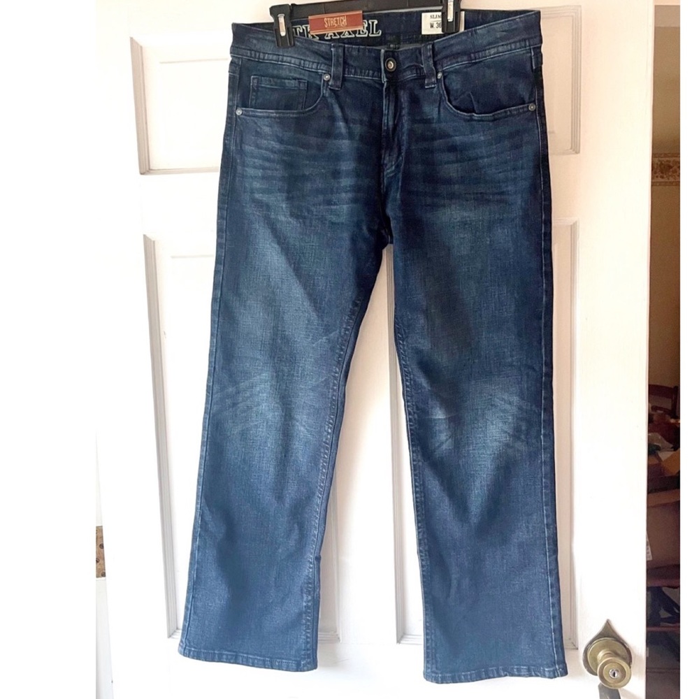 Men's Axel Slim Boot Blue Jeans